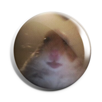 Hamster Brooch