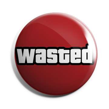 WASTED Brooch