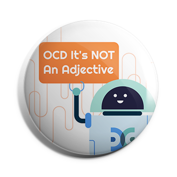OCD it's not an adjective Brooch