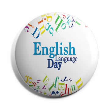 English Language Day Brooch