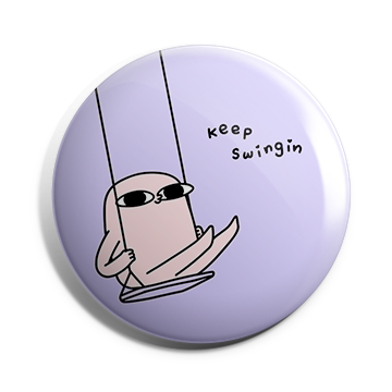 Ketnipz keep swingin Brooch