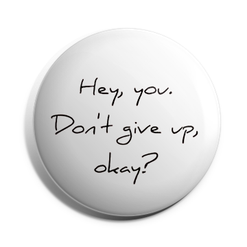 Don't give up Brooch
