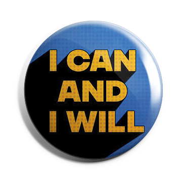 I can and i will Brooch