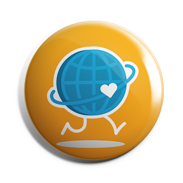 Walking Earth Brooch