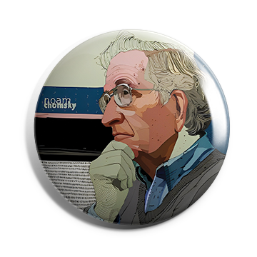 Noam Chomsky Brooch