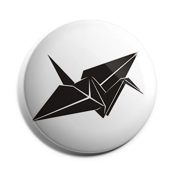 Origami Crane Brooch