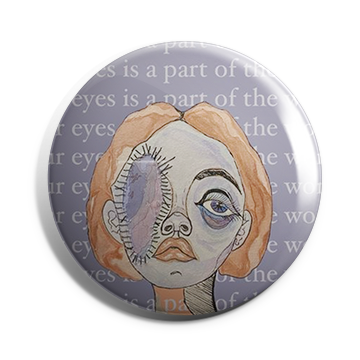 Girl With Eye Brooch