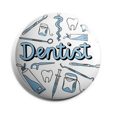 Male Dentist Brooch
