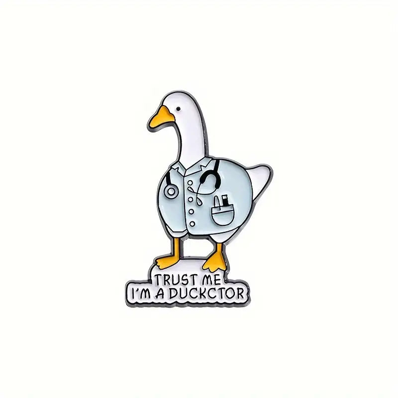 Trust me I'm a Duckctor Enamel Pin