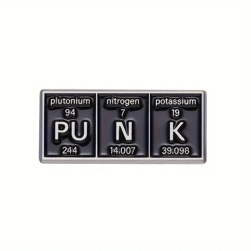 Punk Periodic Table Enamel Pin