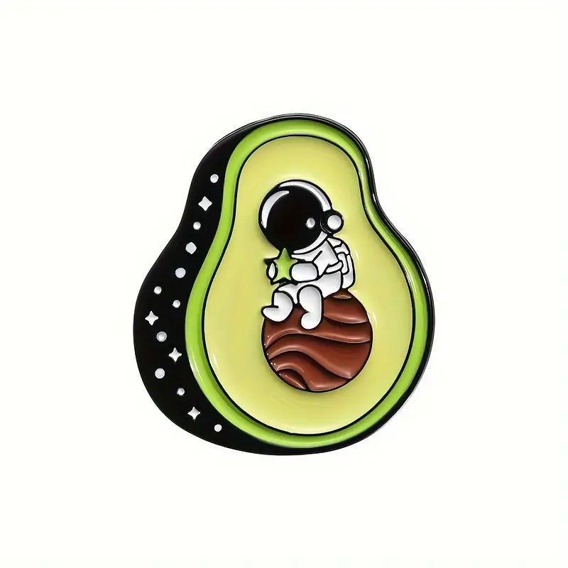 Astronaut Avocado Enamel Pin