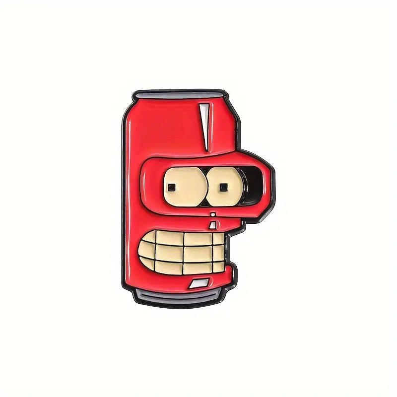 Bender Cartoon Enamel Pin