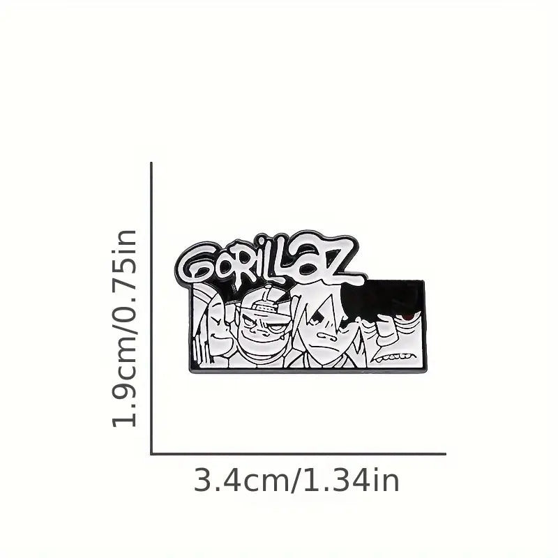 Gorillaz Band Enamel Pin