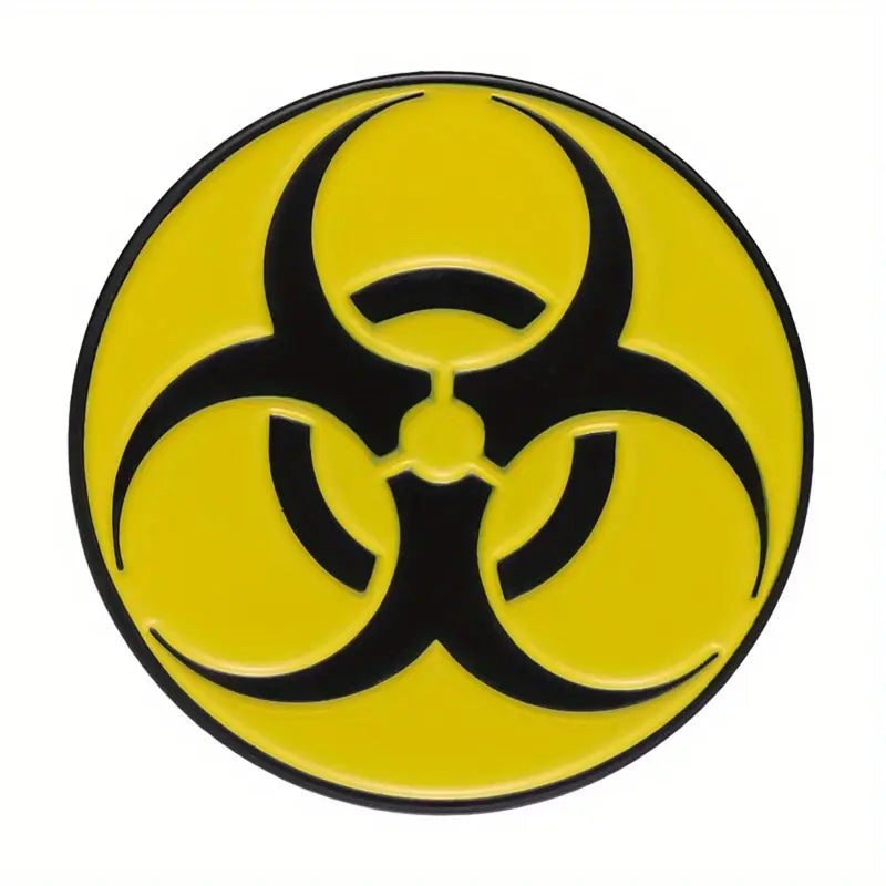Bio Hazard Symbol Enamel Pin