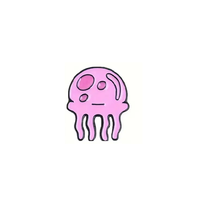 Pink Jellyfish Enamel Pin