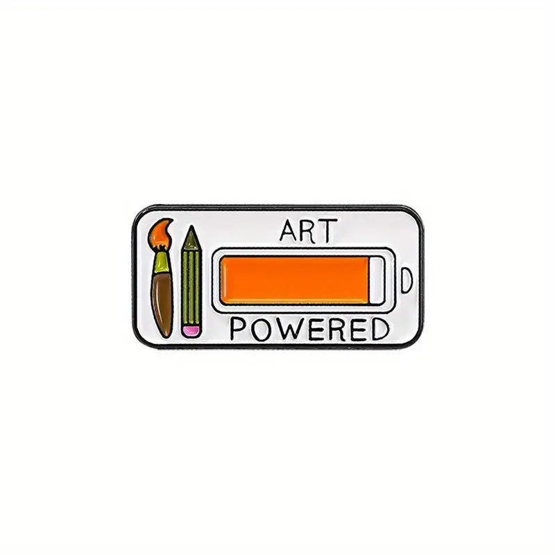 Art Powered Enamel Pin