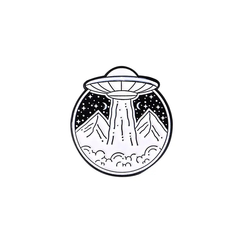 Spaceship Enamel Pin