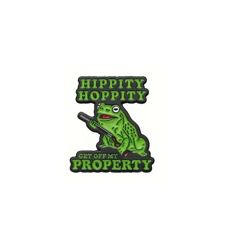 HIPPITY HOPPITY GET OFF MY PROPERTY Enamel Pin