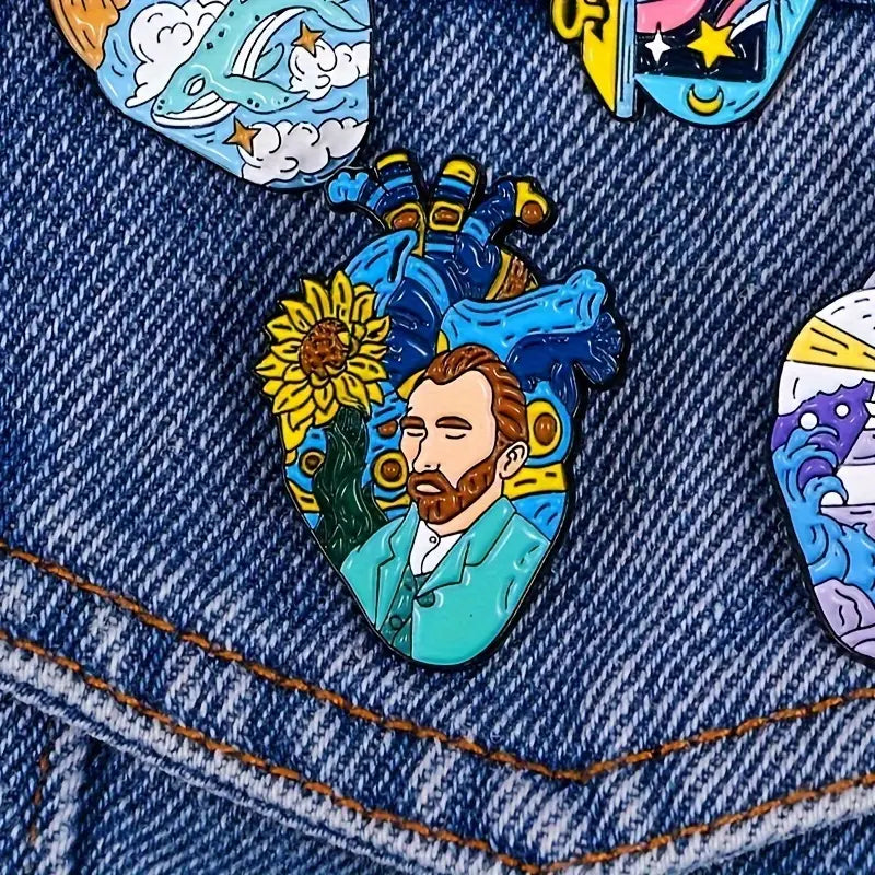 Artist Heart Enamel Pin