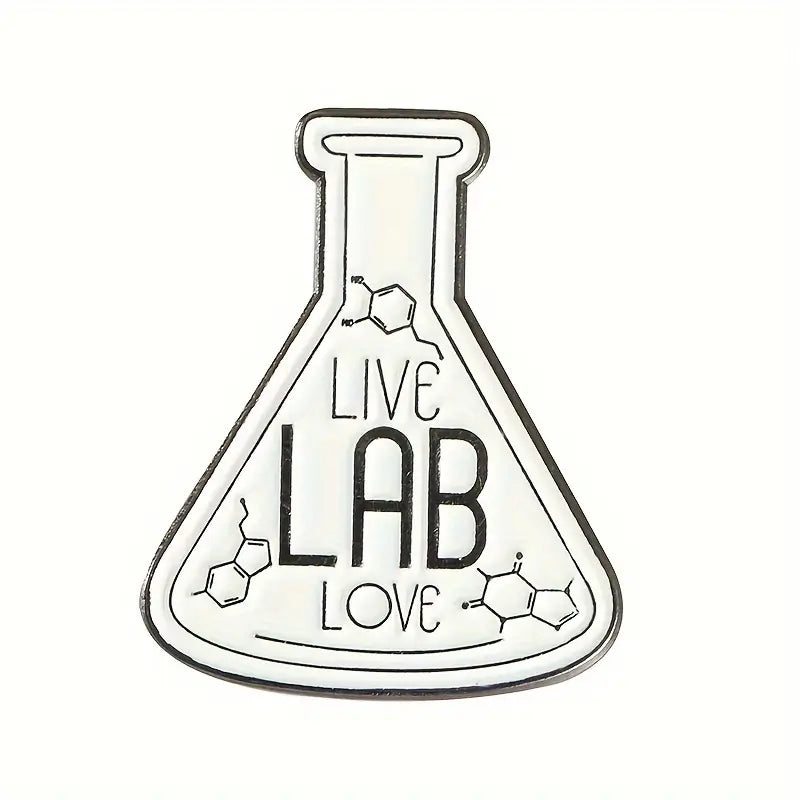 Live Lab Love Enamel Pin