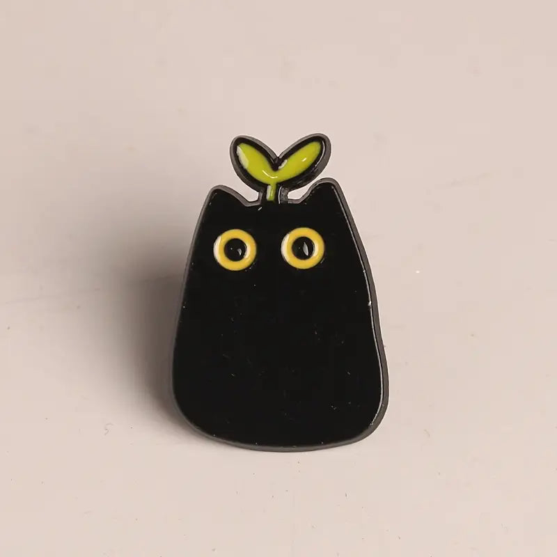 Black Kitten Enamel Pin