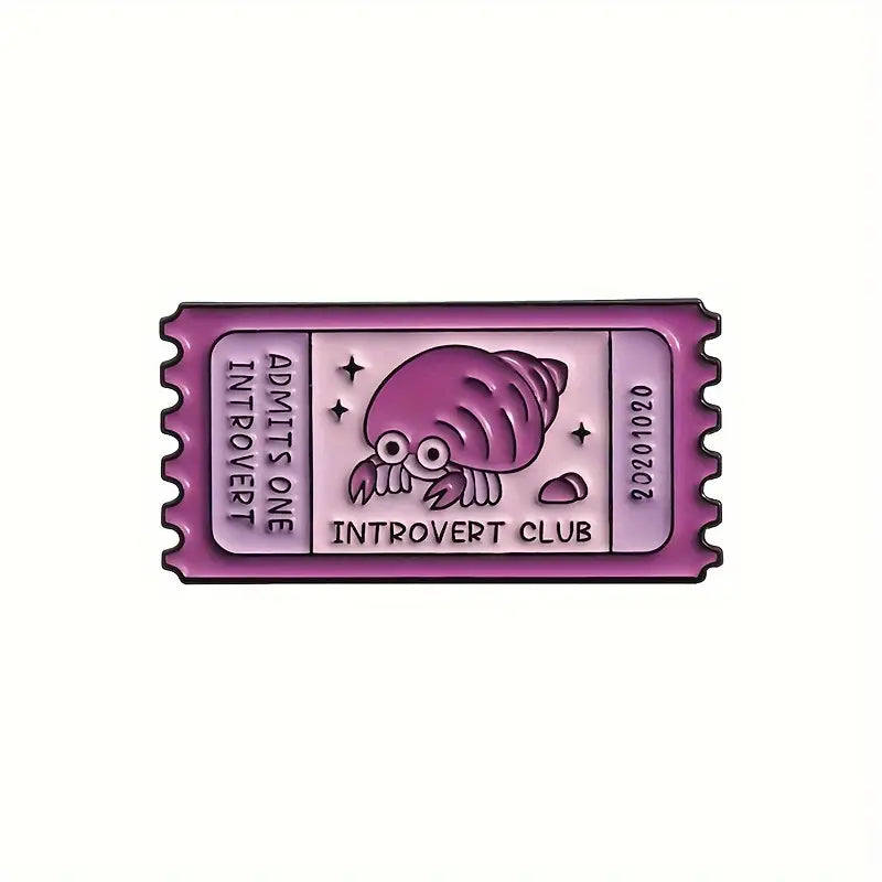 Introvert Club Enamel Pin