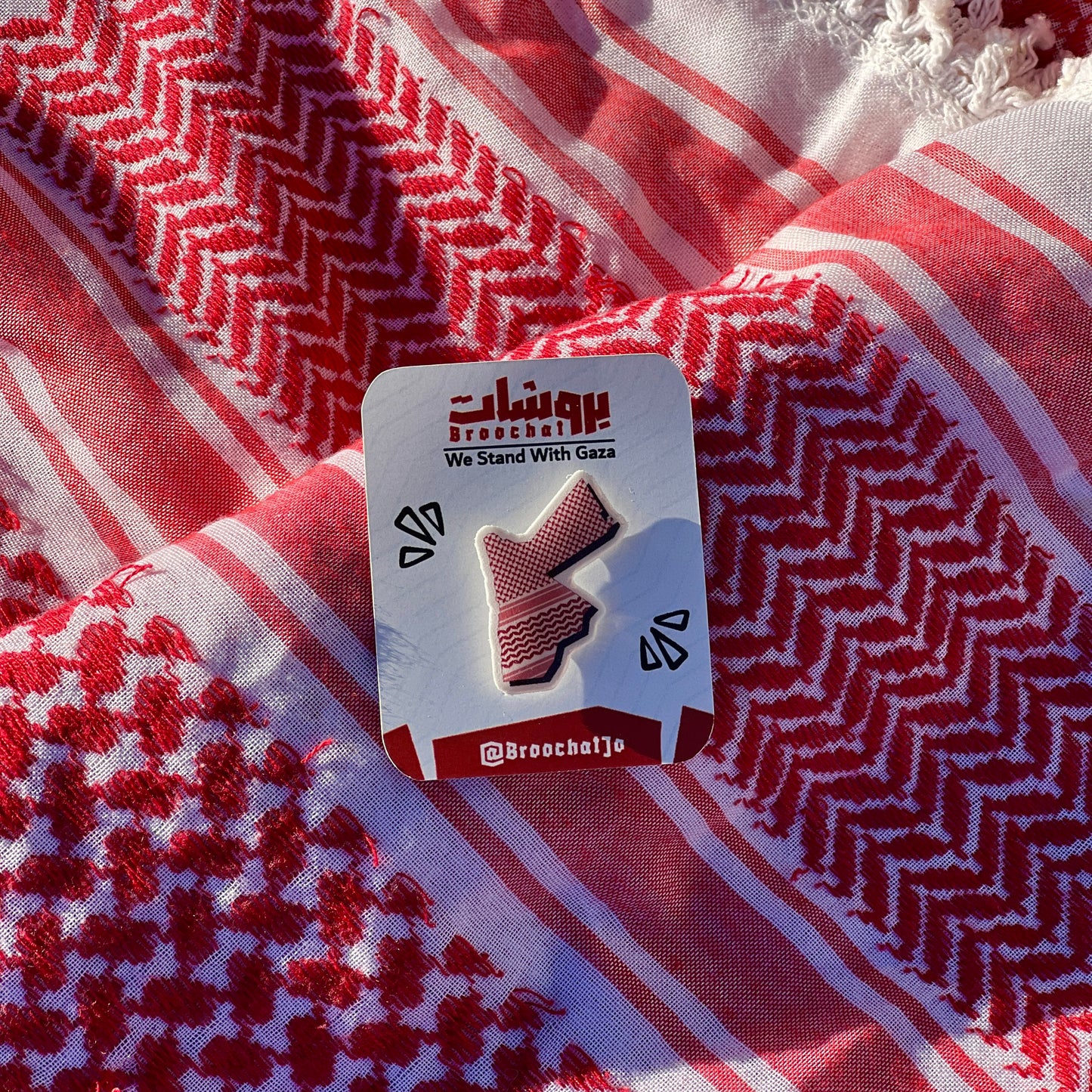 دبوس خريطة الأردن (شماغ)