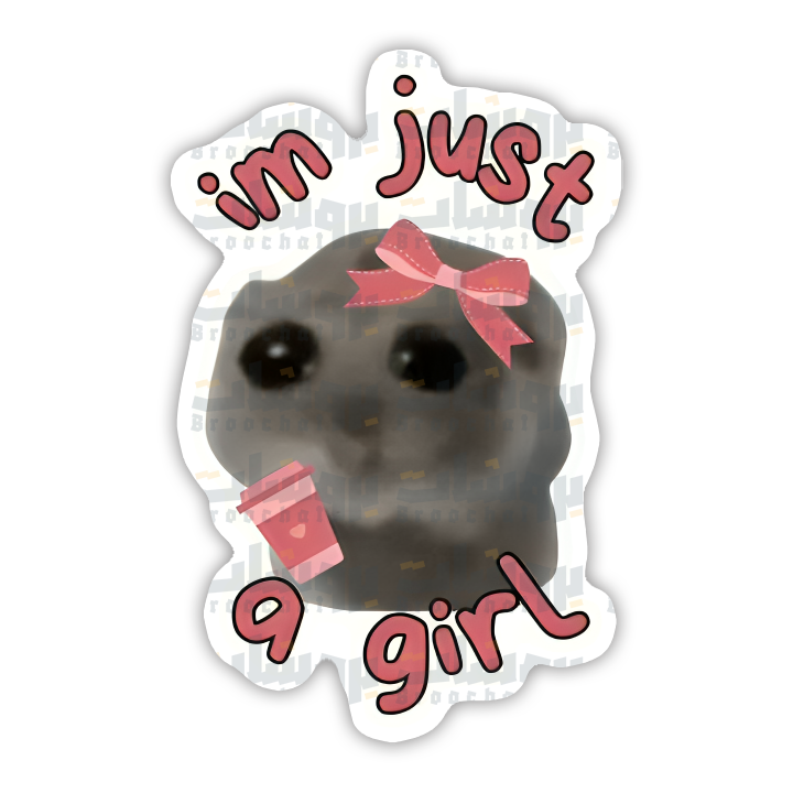 I'm just girl Sticker