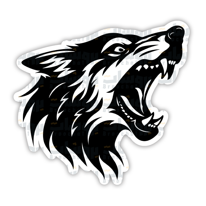 Tribal wolf Sticker