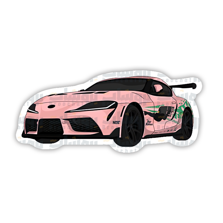 Supra car Sticker (Pink)