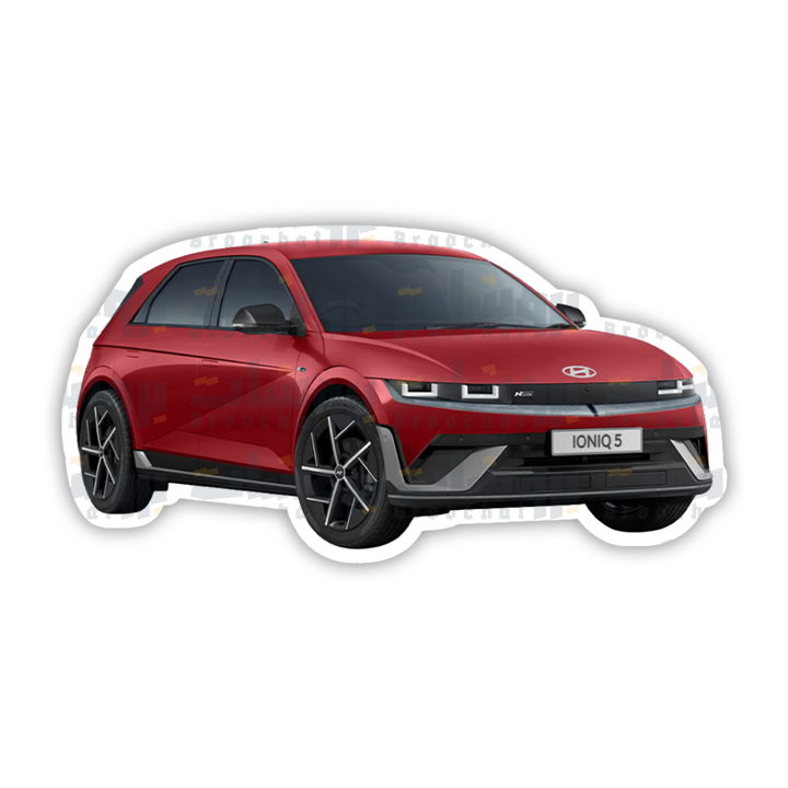 2025 Hyundai IONIQ 5 red Sticker