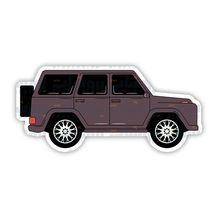 maroon suv Sticker