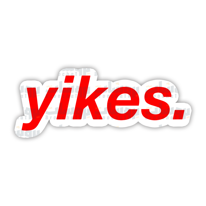 yikes Sticker