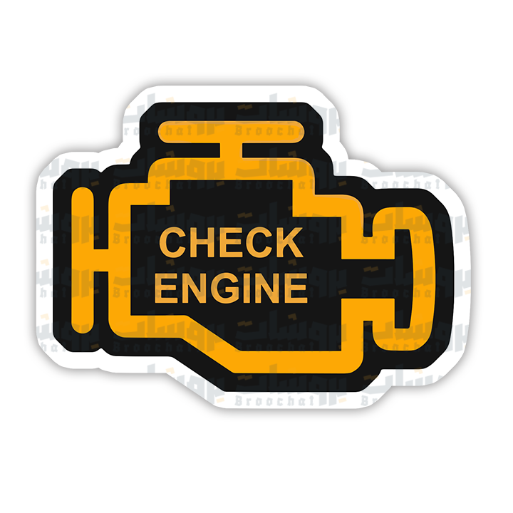 CHECK ENGINE Sticker