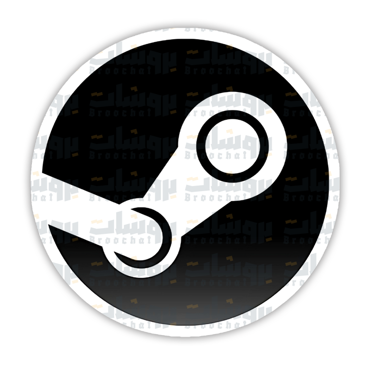 steam logo Sticker