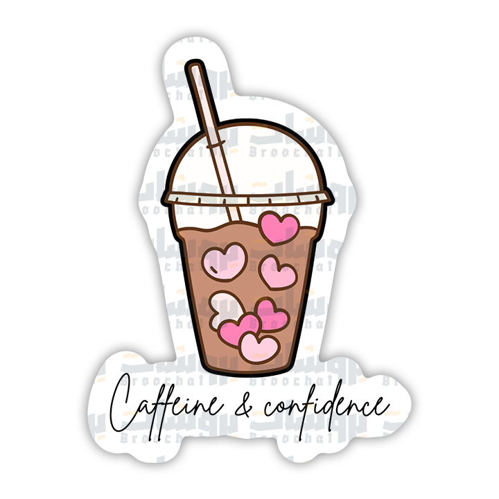 Caffeine & confidence Sticker