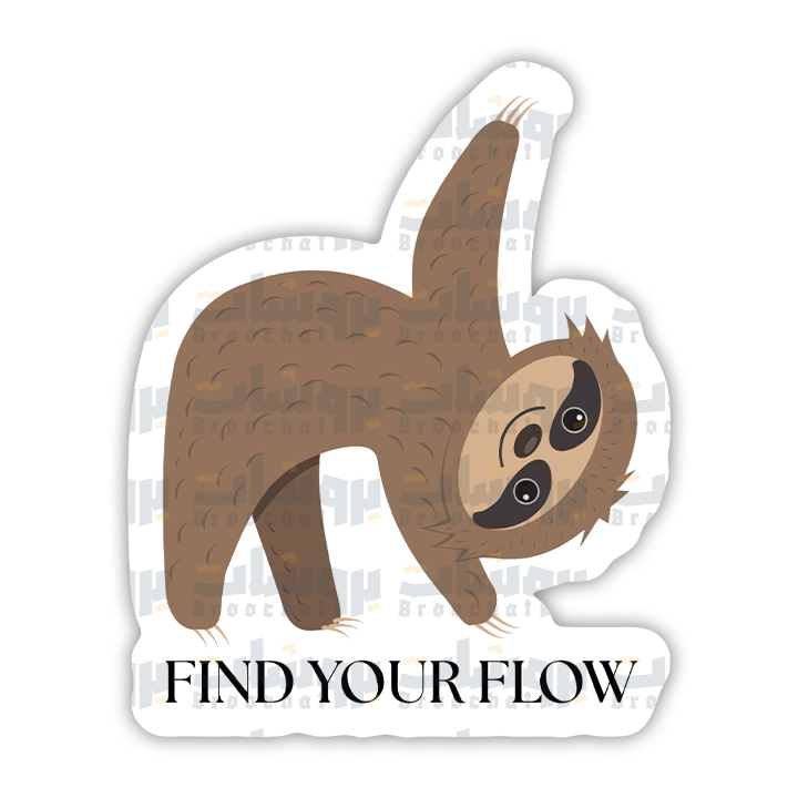 find your flow Sticker