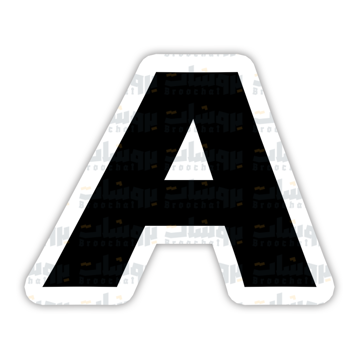 letter A Sticker