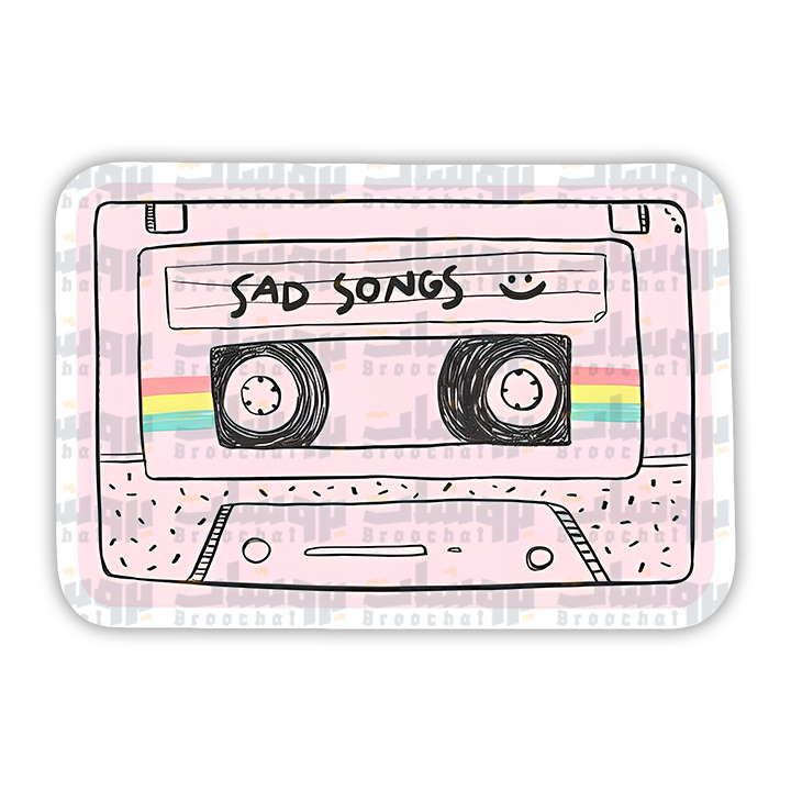 Sad Songs Cassette Sticker
