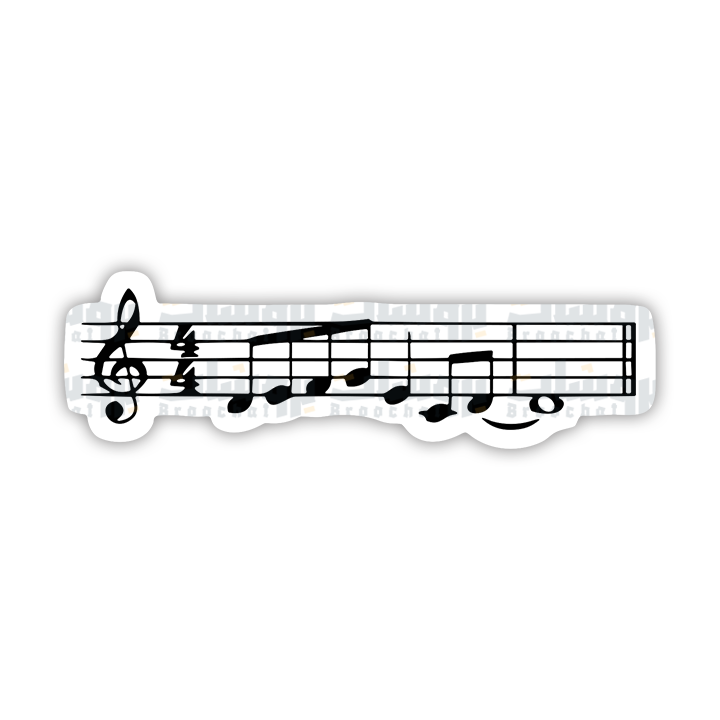Piano Notes Sticker