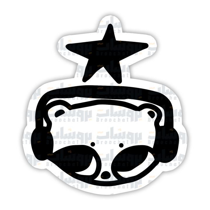 Headphones Cat Sticker