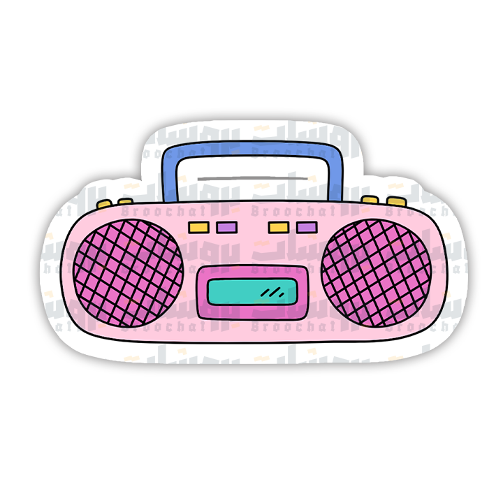 Retro stereo Sticker