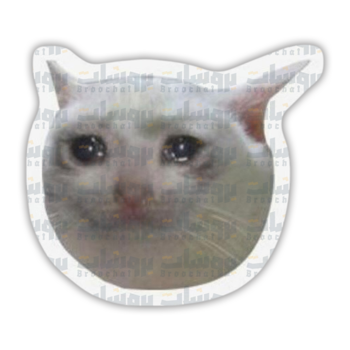 Crying Cat Sticker
