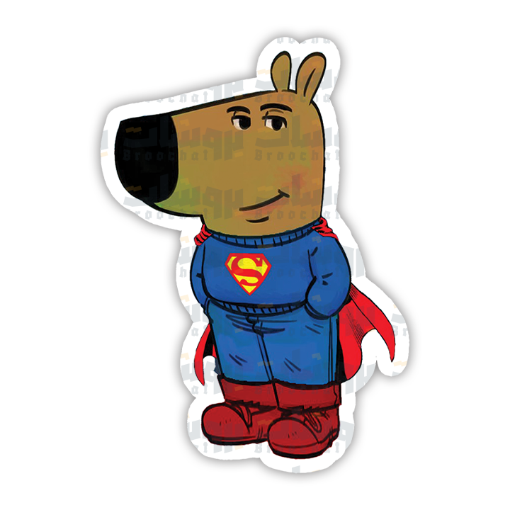 Chill Guy (Superman) Sticker