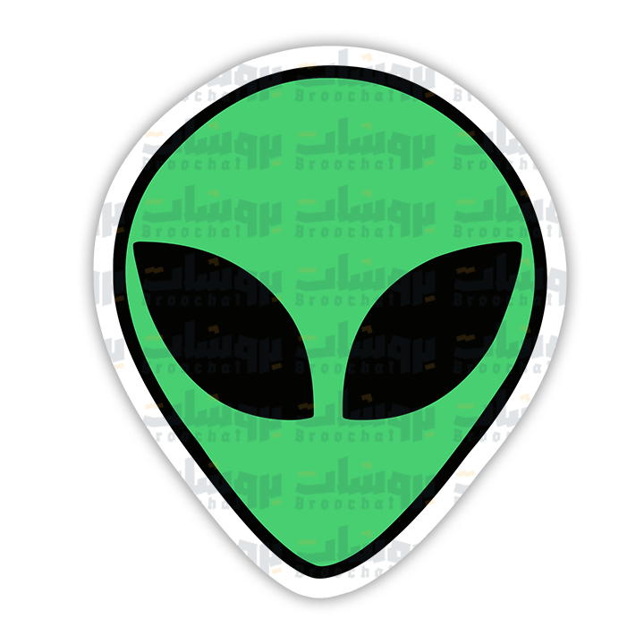 ستيكر وجه فضائي