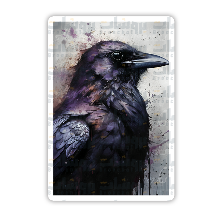 Purple Raven Sticker