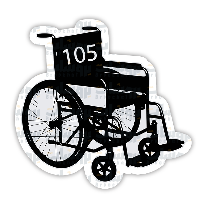 Wheel Chair 105 Sticker