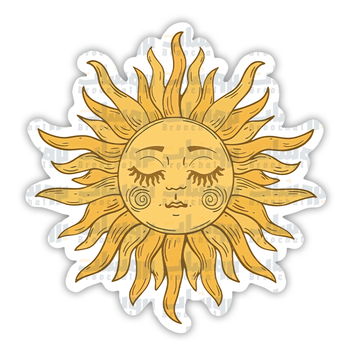 Traditional Sun Sticker