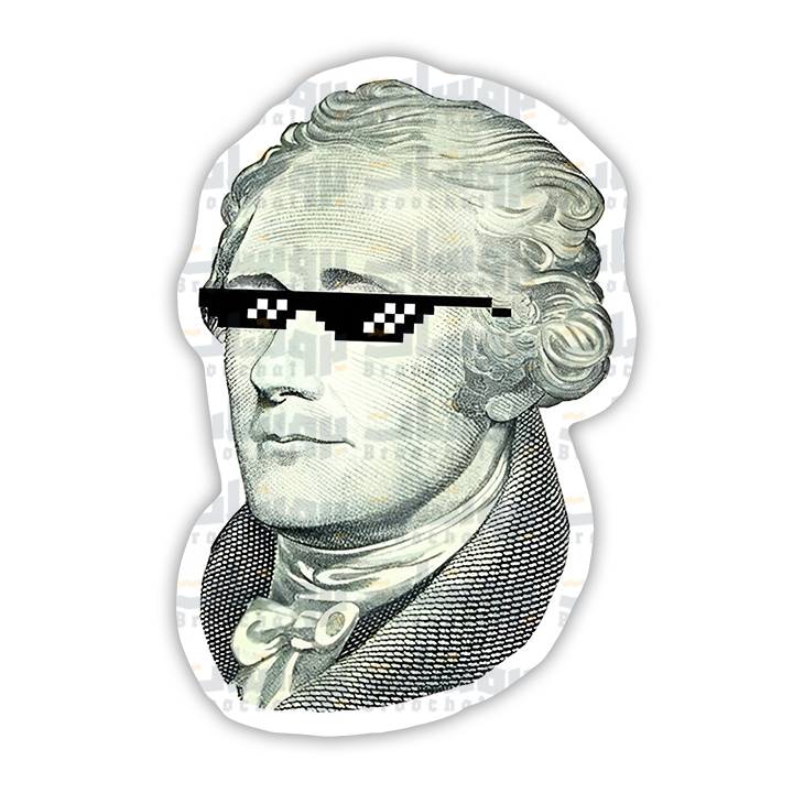 Alexander Hamilton Sticker