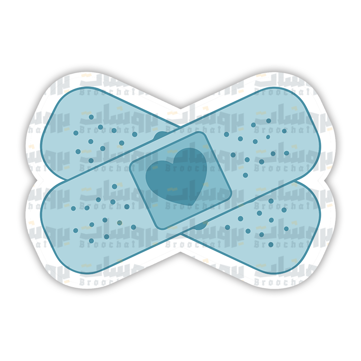 Love plaster Sticker (Blue)